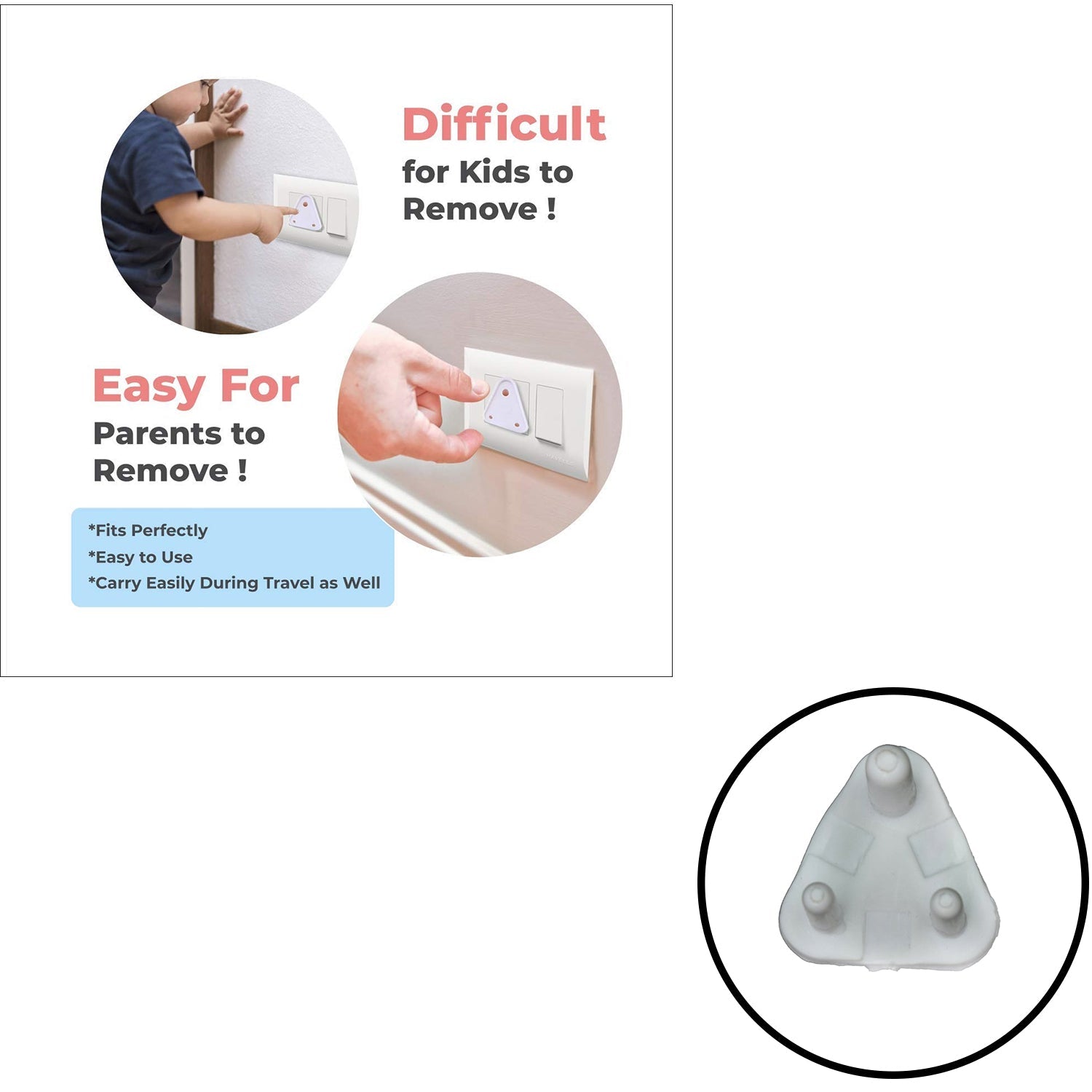 6135 Baby Safety Big Electrical Socket Cover, Outlet Plug Protector (Pack of 100Pc) freeshipping - DeoDap 6135 Baby Safety Big Electrical Socket Cover, Outlet Plug Protector (Pack of 100Pc) freeshipping - DeoDap